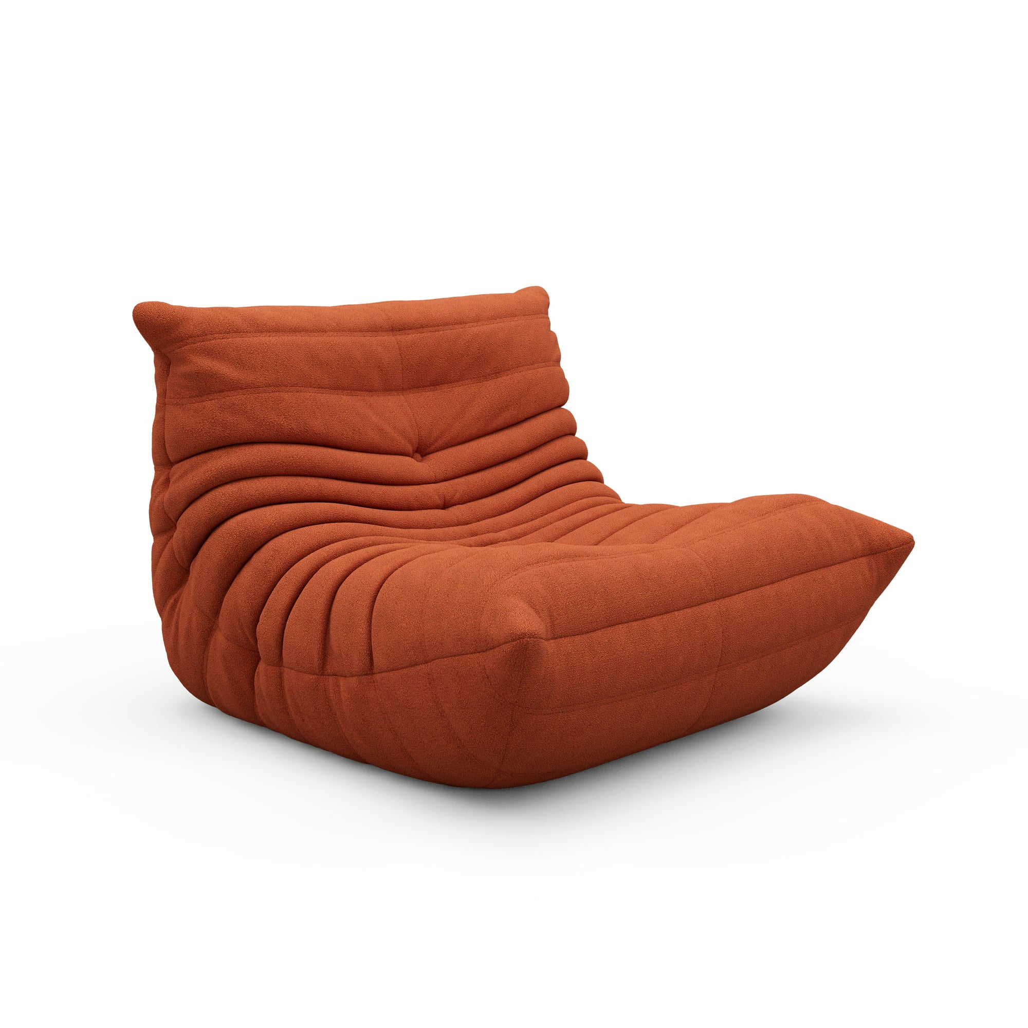 Michel Ducaroy Togo Sofa Chair, Vegan Suede, Bouclé or Vegan Leather