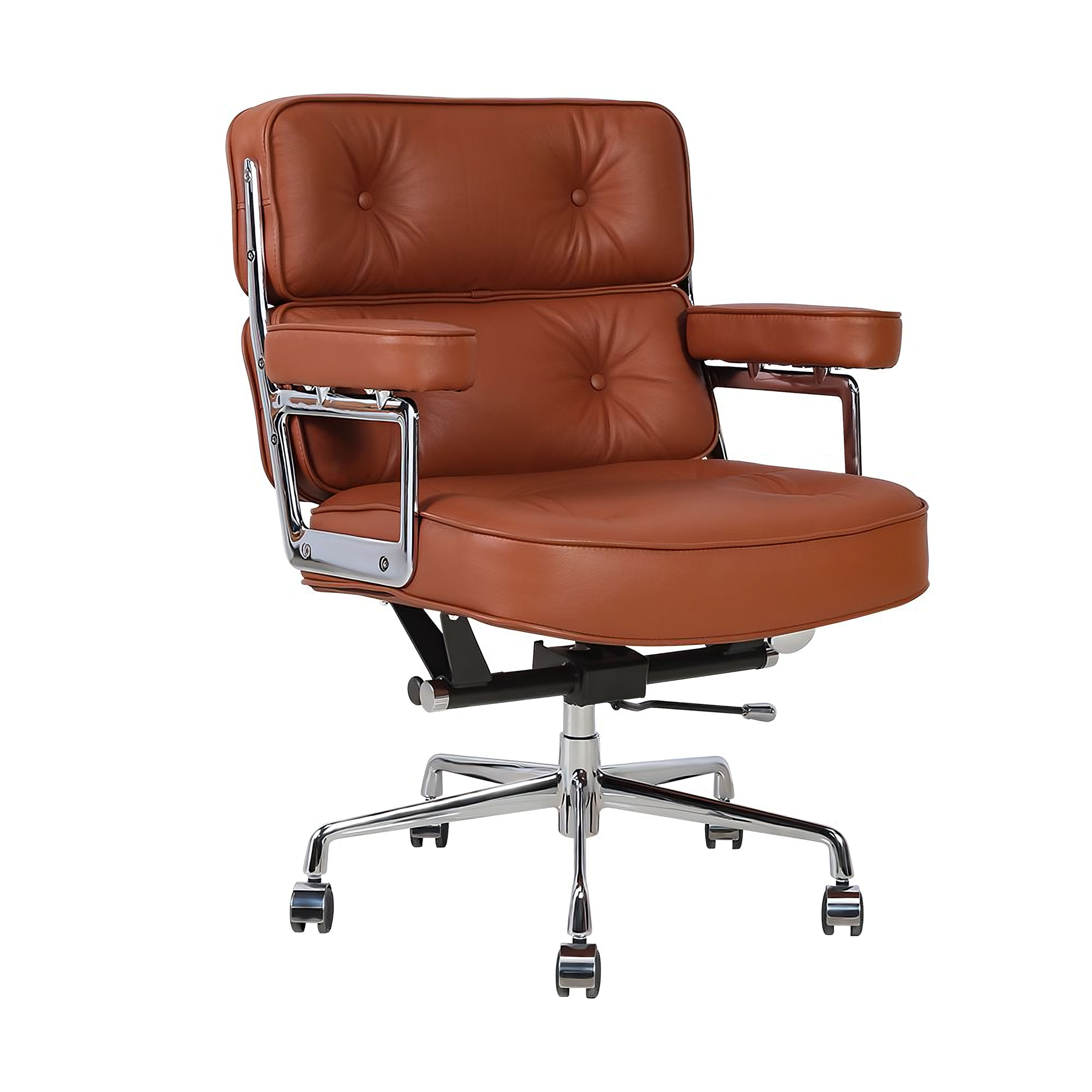 Charles and Ray Eames Time Life Executive Office Chair Full Grain Lea